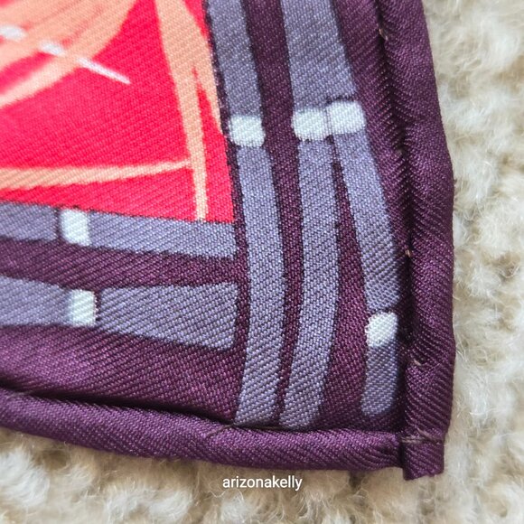 NWT Silk Twill Scarf Hand-Rolled Pineda Covalin Herbalist Flowers - Picture 14 of 16